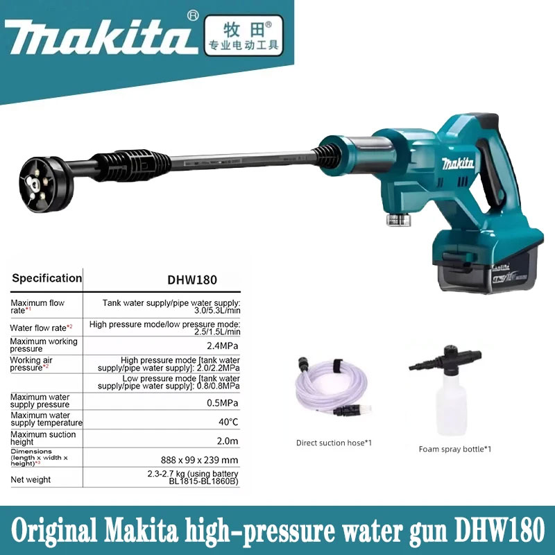 Car Shampoo Ph - MAKITA cleaning machine lithium battery 18V