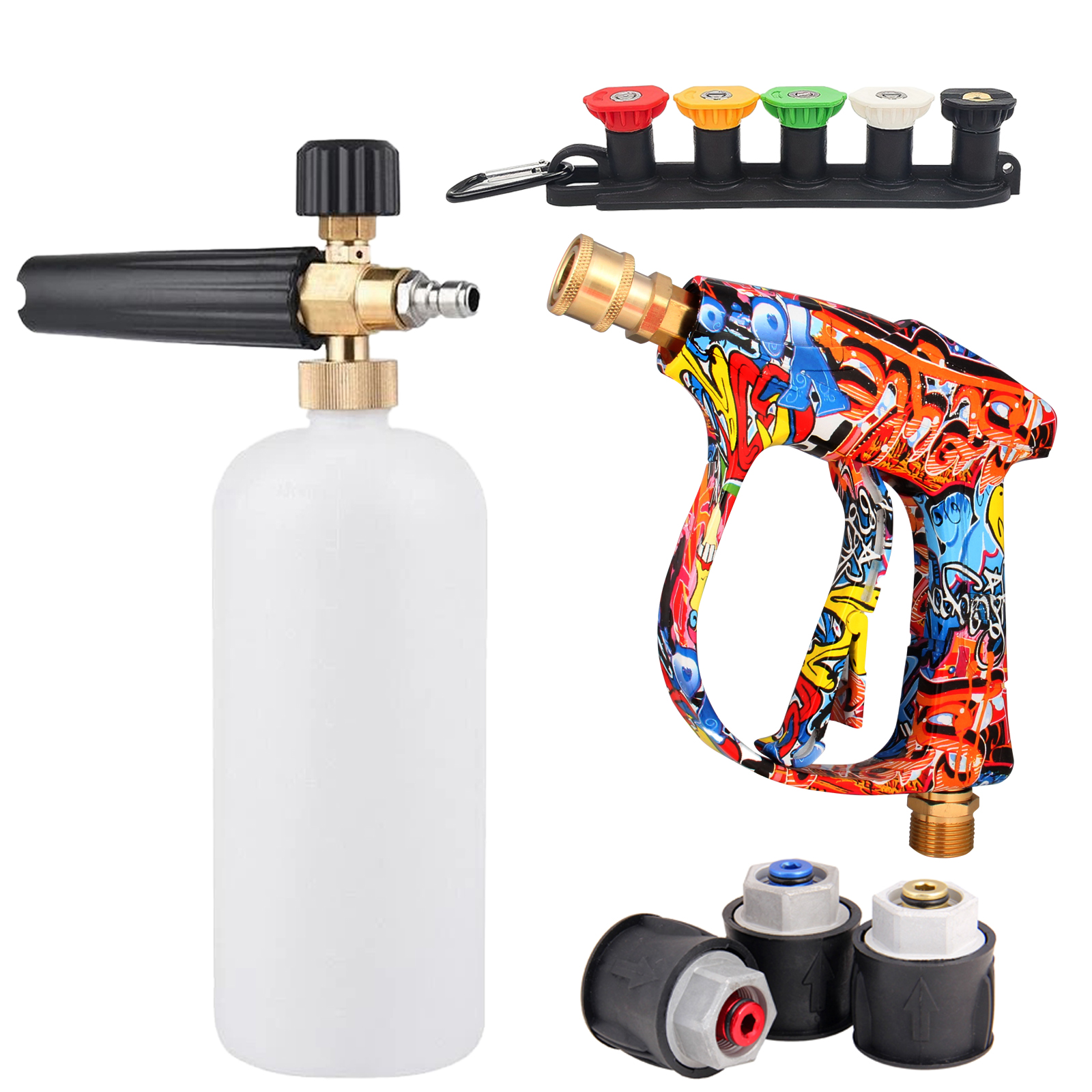Pressure Washer Foam Gun - 4350PSI High Pressure Water Gun with