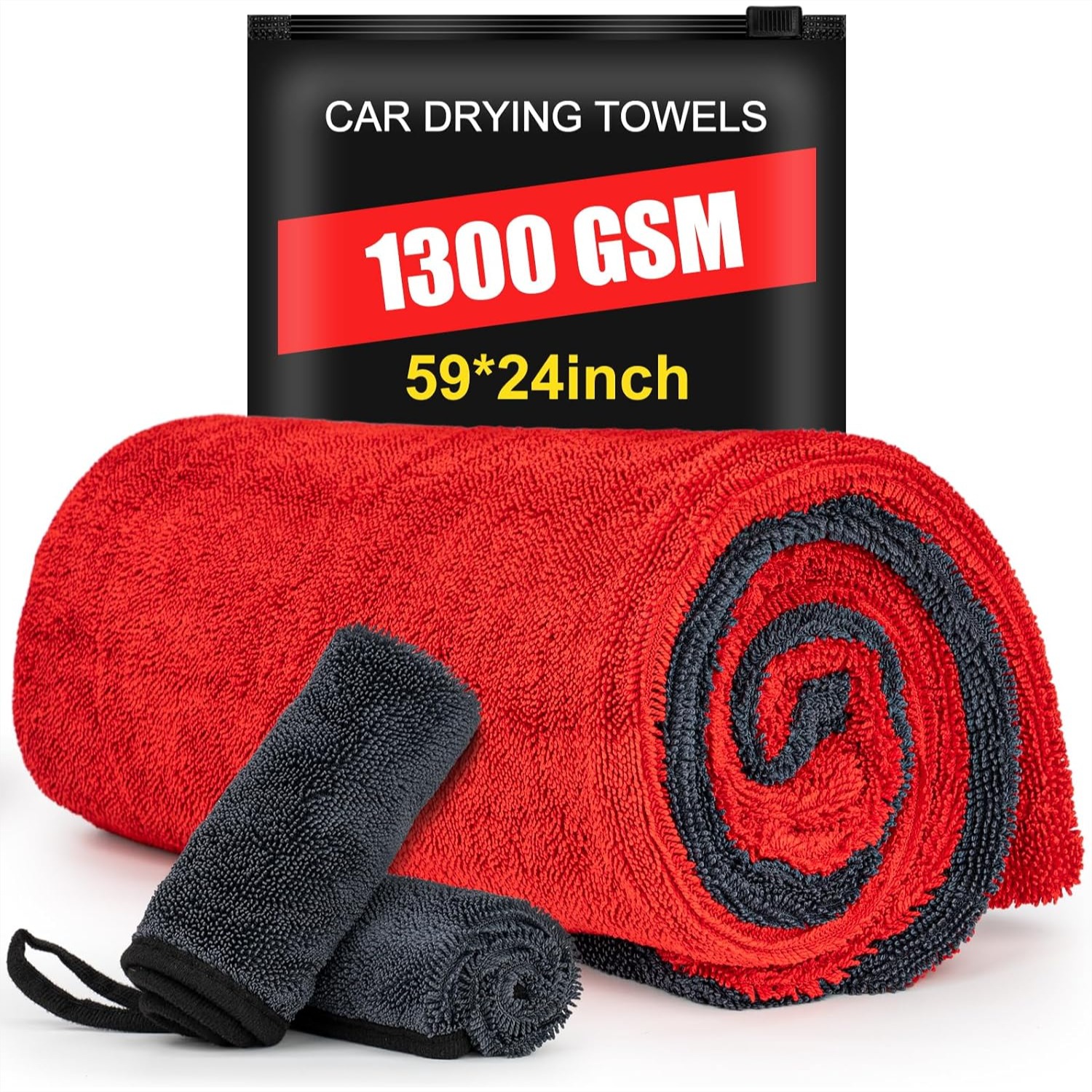 Microfiber Towel Detailing - 3-Pack Car Drying Towel Microfiber Extra