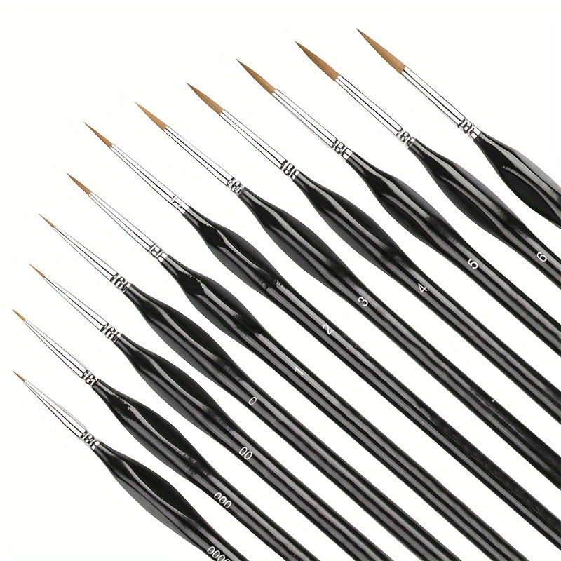 Detailing Brush Set - 11pcs Fine Detail Paint Brush Set