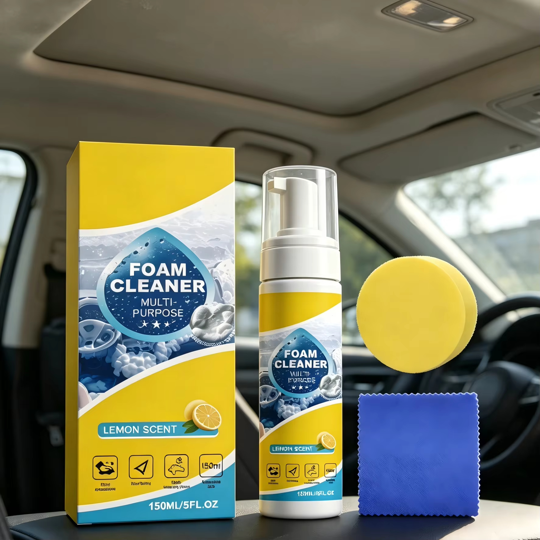 Multi-Purpose Foam Car Interio - Leather Cleaner Interior recension och pris