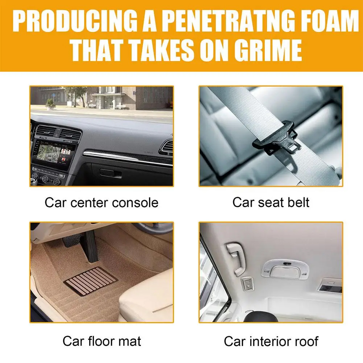 Car Foam Cleaner Neutral PH fo - Seat Cleaner Fabric recension och pris