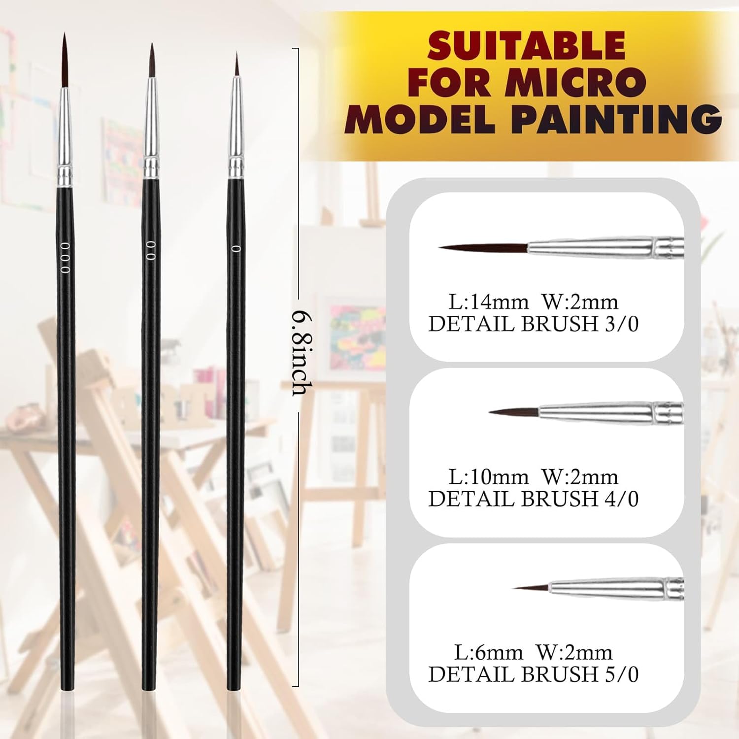 30 Pcs Fine Detail Paint Brush - Detailing Brush Set recension och pris