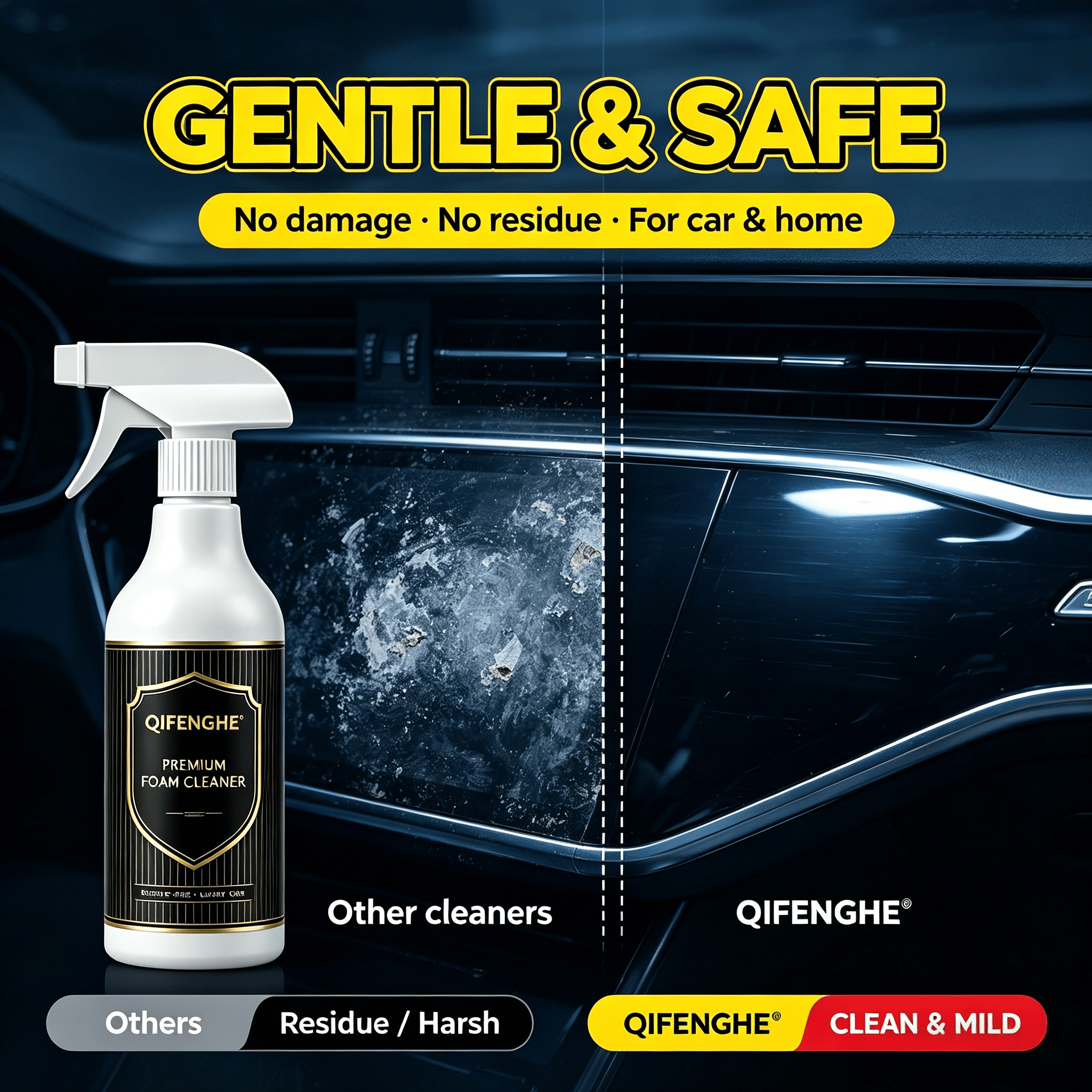 2-in-1 Foam Cleaner – Waterles - Seat Cleaner Fabric recension och pris