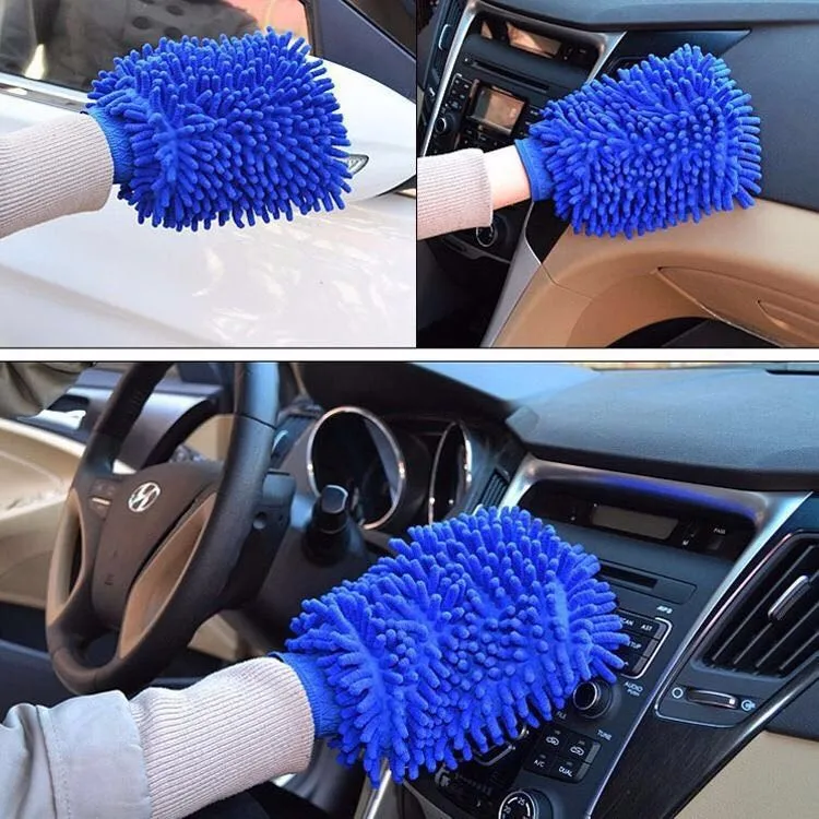1-2Pcs Blue Microfiber Chenill - Microfiber Towel Detailing recension och pris