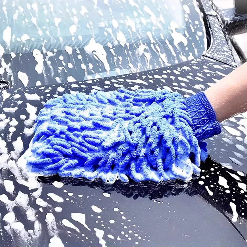 1-2Pcs Blue Microfiber Chenill - Microfiber Towel Detailing recension och pris