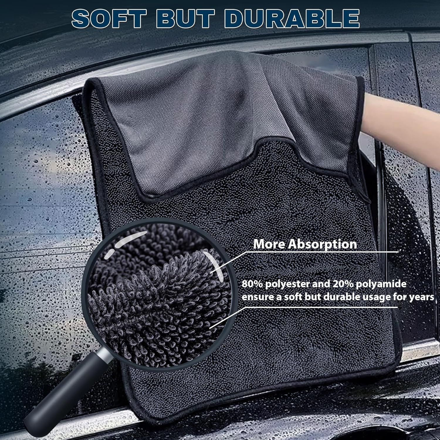 4PCS Microfiber Car Drying Tow - Microfiber Towel Detailing recension och pris