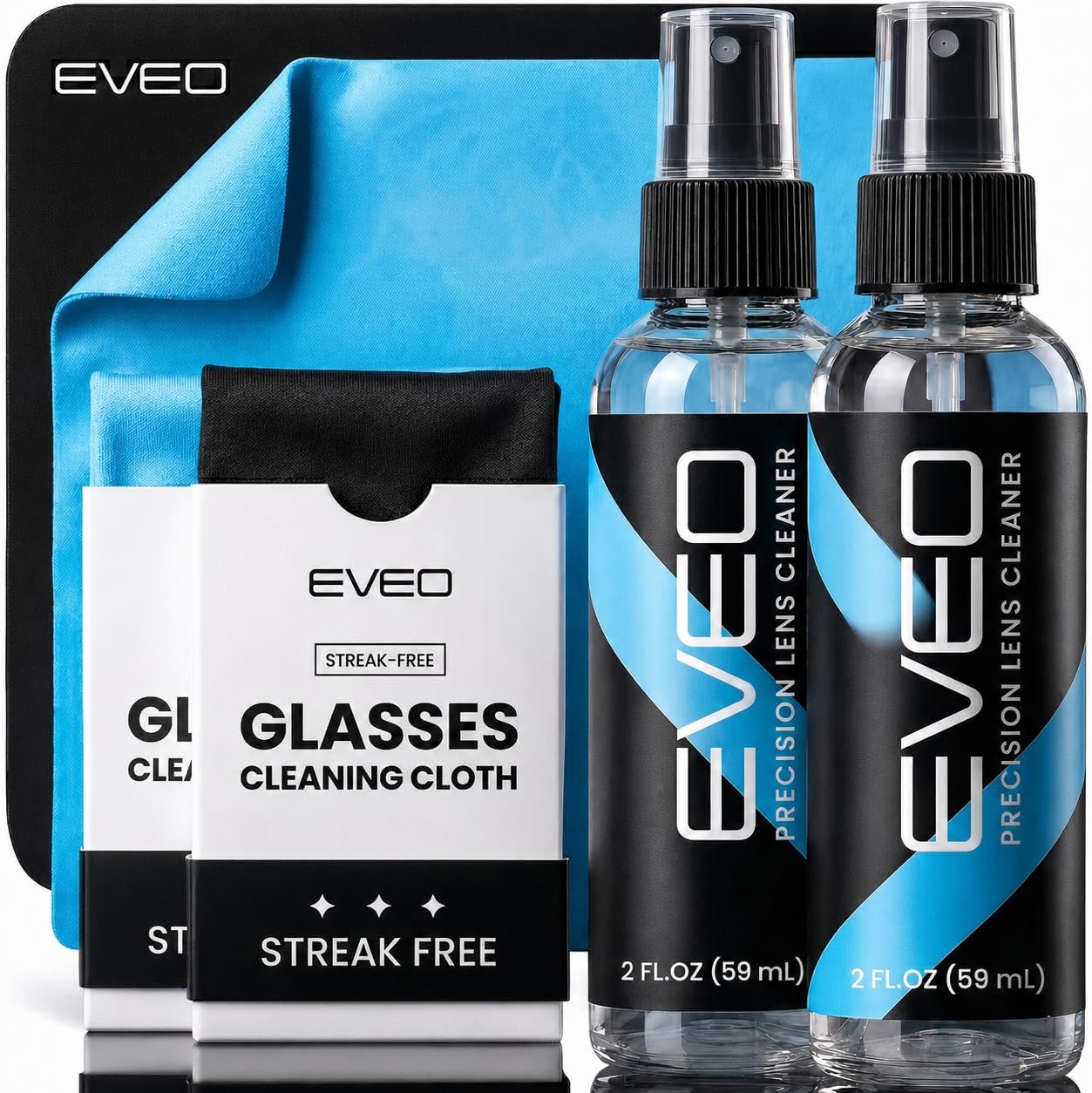 EVEO Glasses Cleaner Spray - E - Glass Cleaner Streak recension och pris