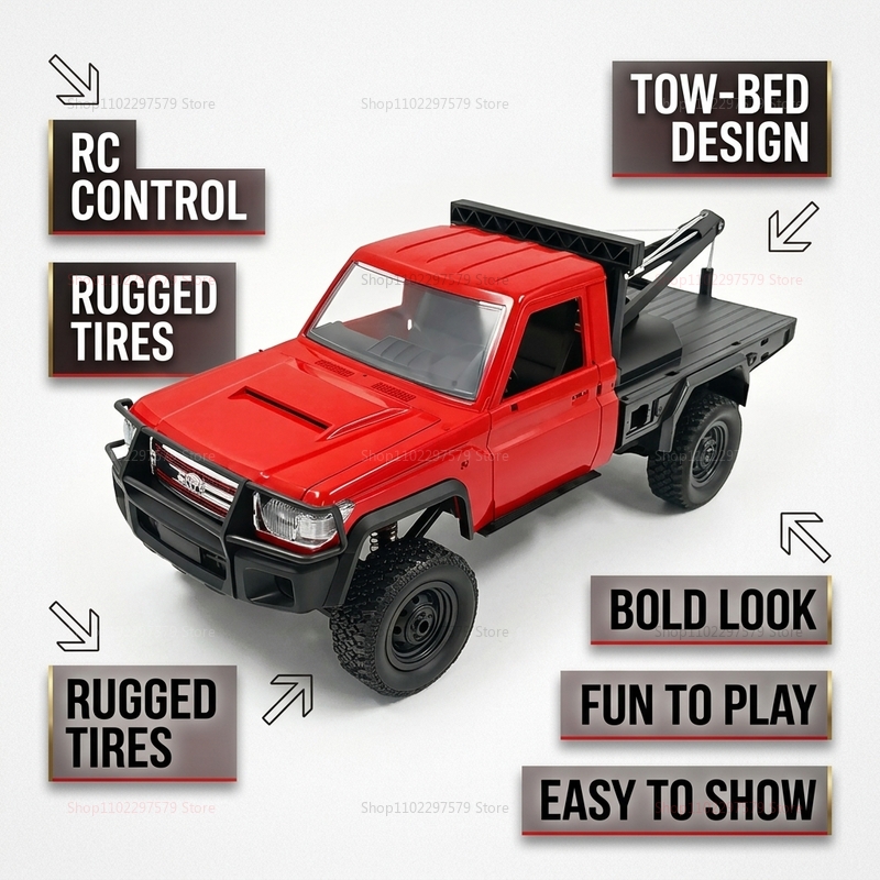 New MN82T RC Crawler 2.4G 4WD  - Dirt Brush Interior recension och pris