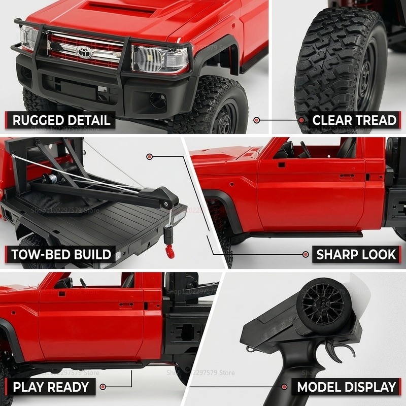 New MN82T RC Crawler 2.4G 4WD  - Dirt Brush Interior recension och pris