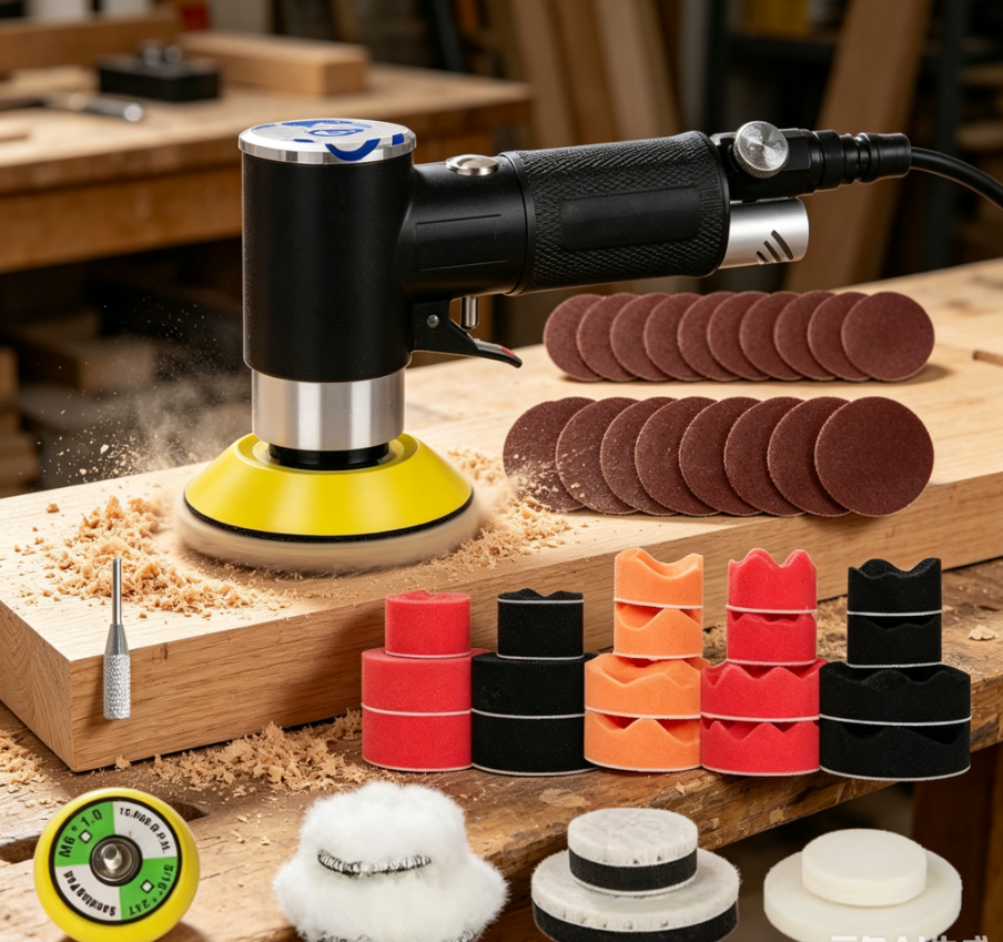 Air Sander Mini Pneumatic Grin - Polish Pad Set Buffer recension och pris