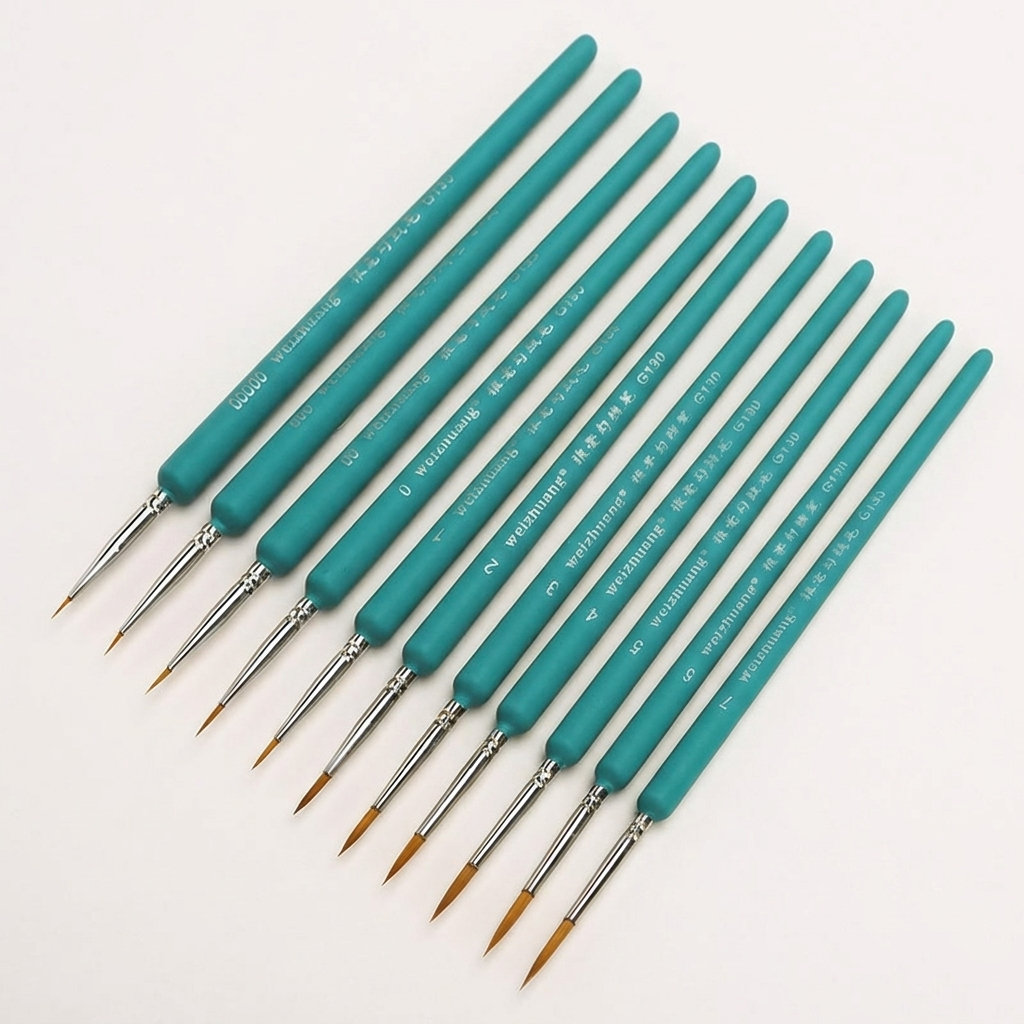 11 PCS Miniature Paint Brushes - Detailing Brush Set recension och pris