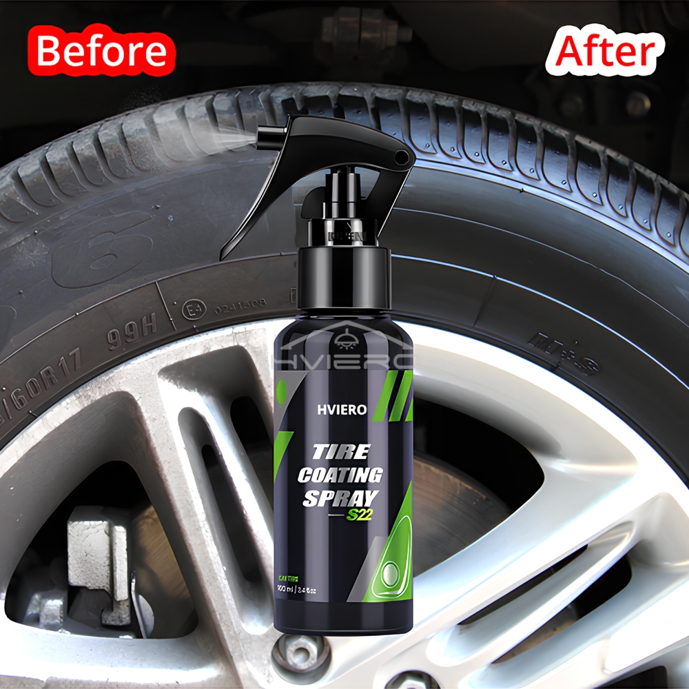 Tyre Gloss HVIERO S22 Tire Coa - Tire Shine Spray Sealant recension och pris