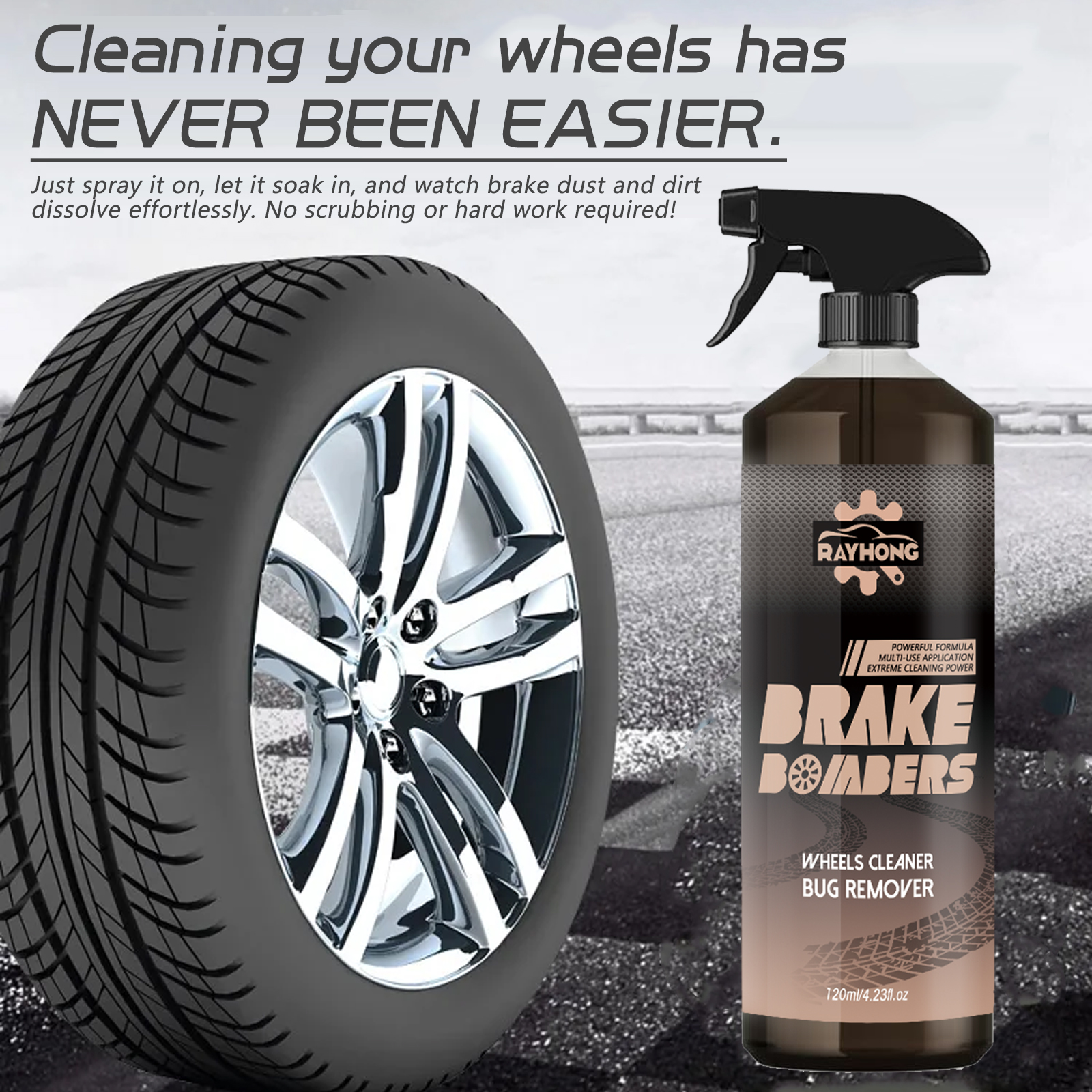 Car Wheel&Tire Cleaner - Brake - Wheel Cleaner Alloy recension och pris