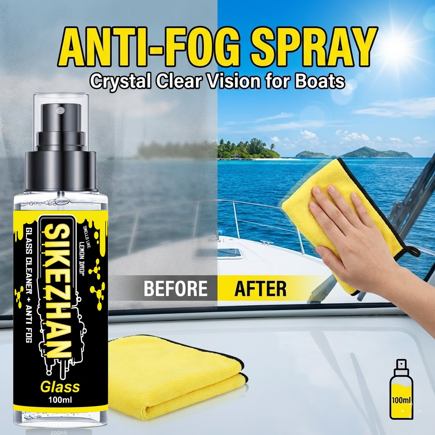 2in1 Anti Fog Spray Car Glass  - Glass Cleaner Streak recension och pris