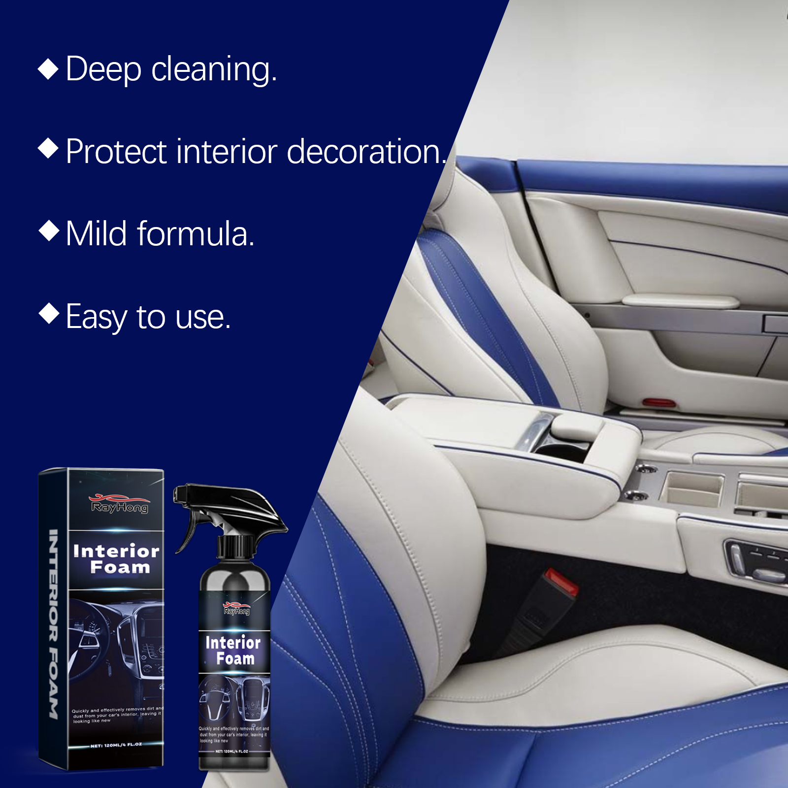 Multi-purpose Car Interior Foa - Seat Cleaner Fabric recension och pris