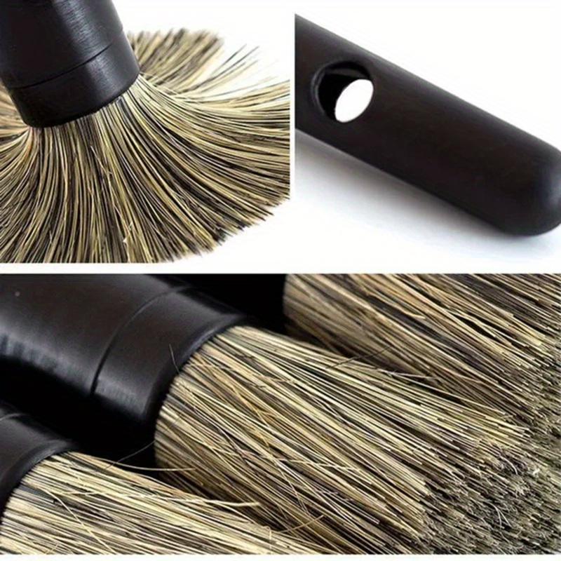 3 Pcs Natural Boar Hair Car De - Detailing Brush Set recension och pris