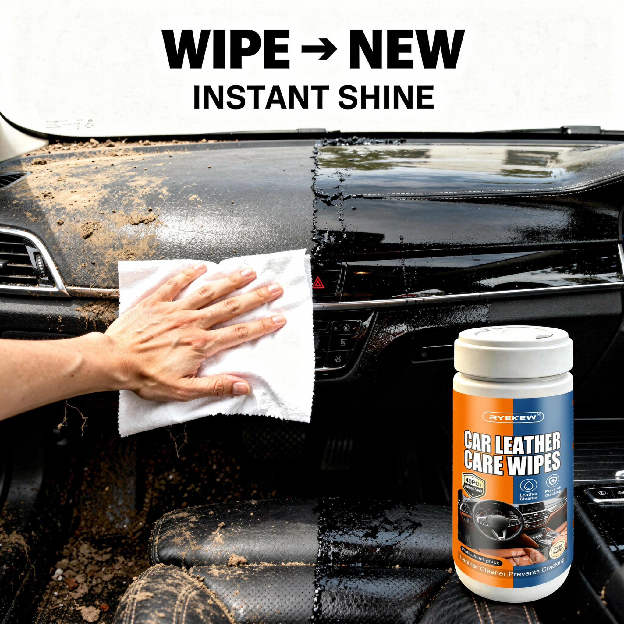 Car Plastic Trim Wipes, Quick  - Trim Restorer Plastic recension och pris