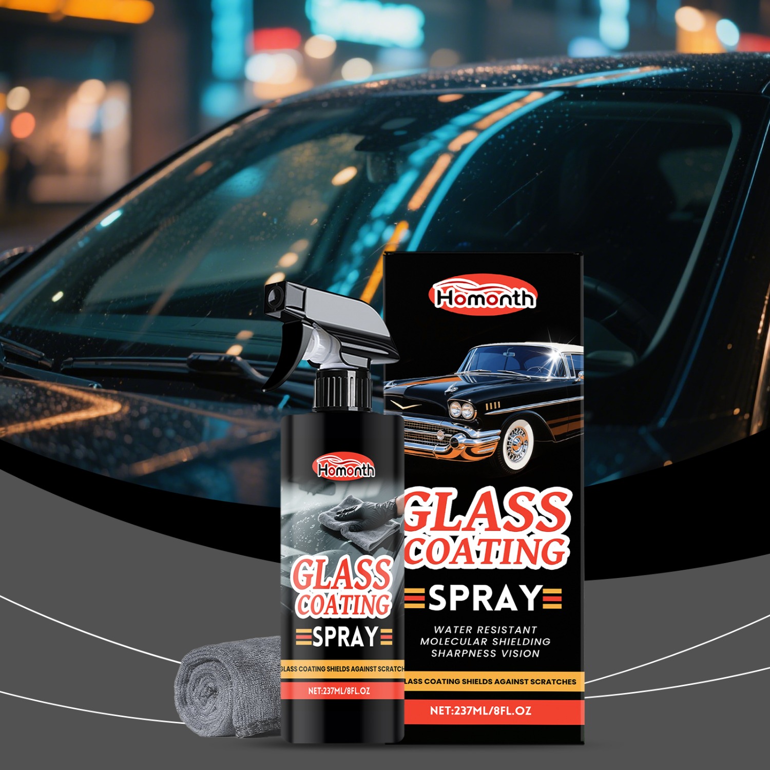 Car Glass Cleaner & Anti-Fog S - Glass Cleaner Streak recension och pris