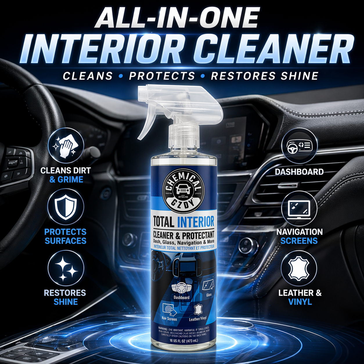 Total Interior Cleaner 473ml – - Leather Cleaner Interior recension och pris