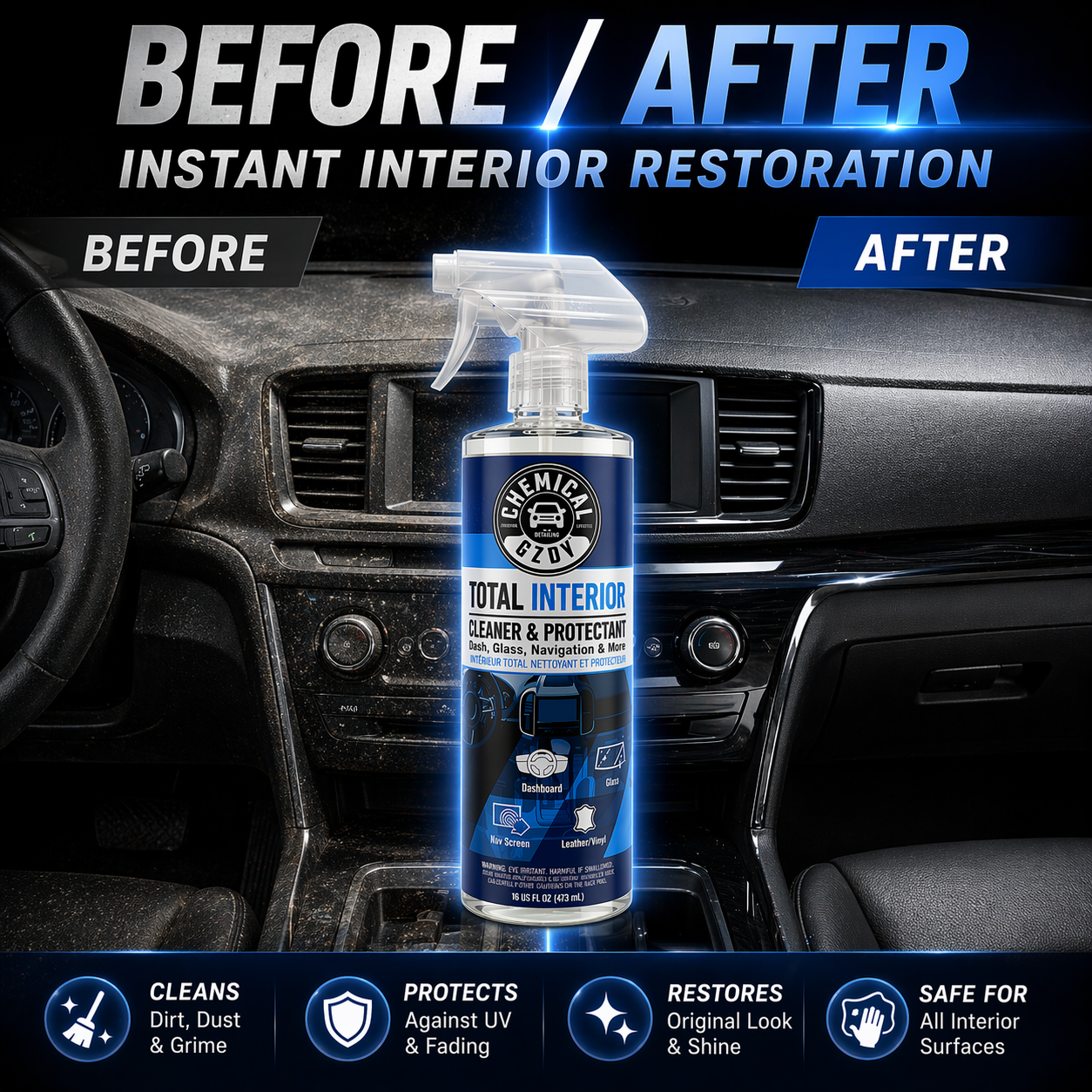 Total Interior Cleaner 473ml – - Leather Cleaner Interior recension och pris