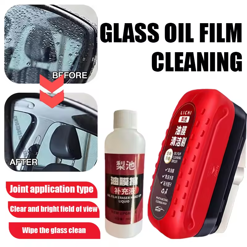 Car Glass Oil Film Remover Gla - Car Cleaning Brush recension och pris