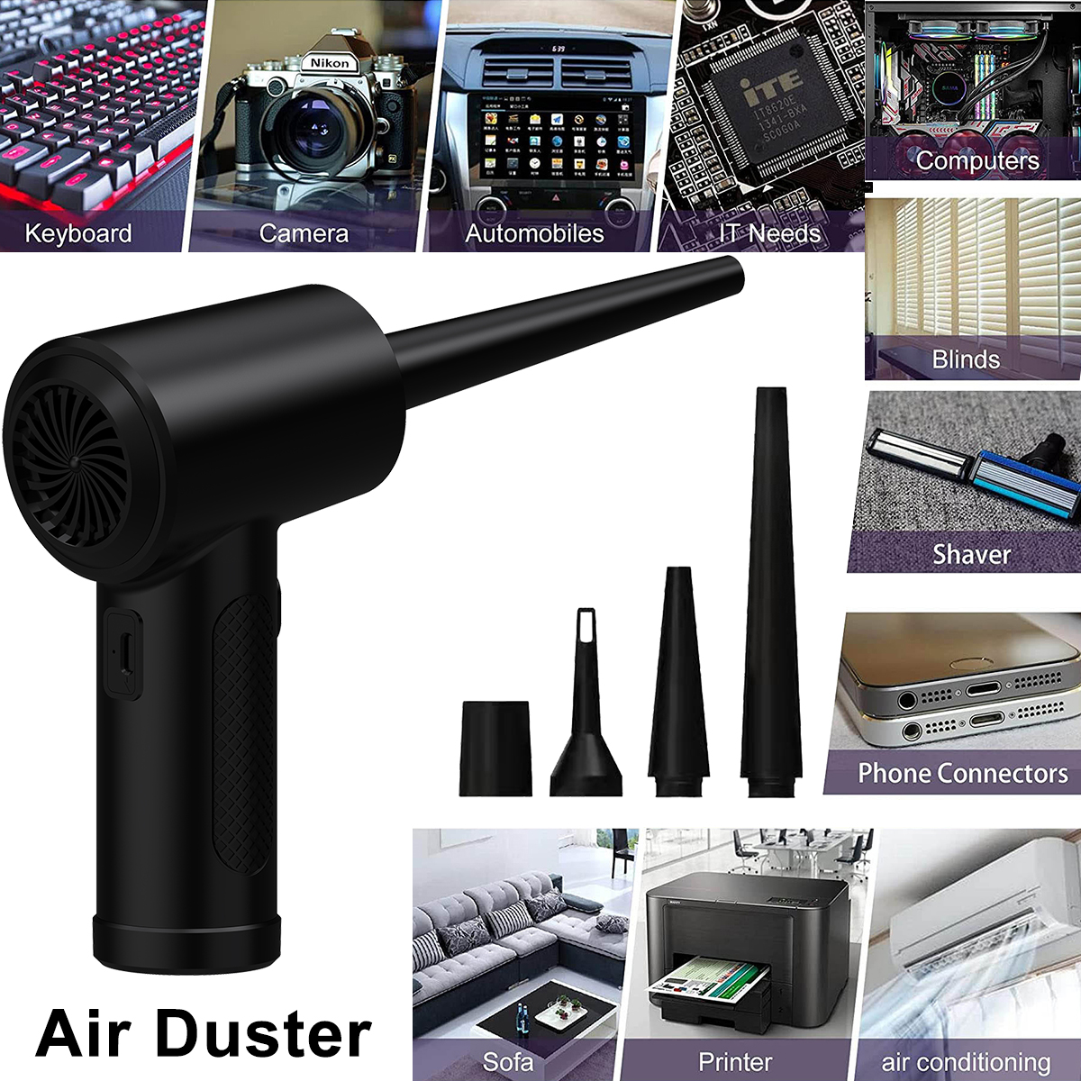 Compressed Air Duster for Comp - Dryer Car Blower recension och pris