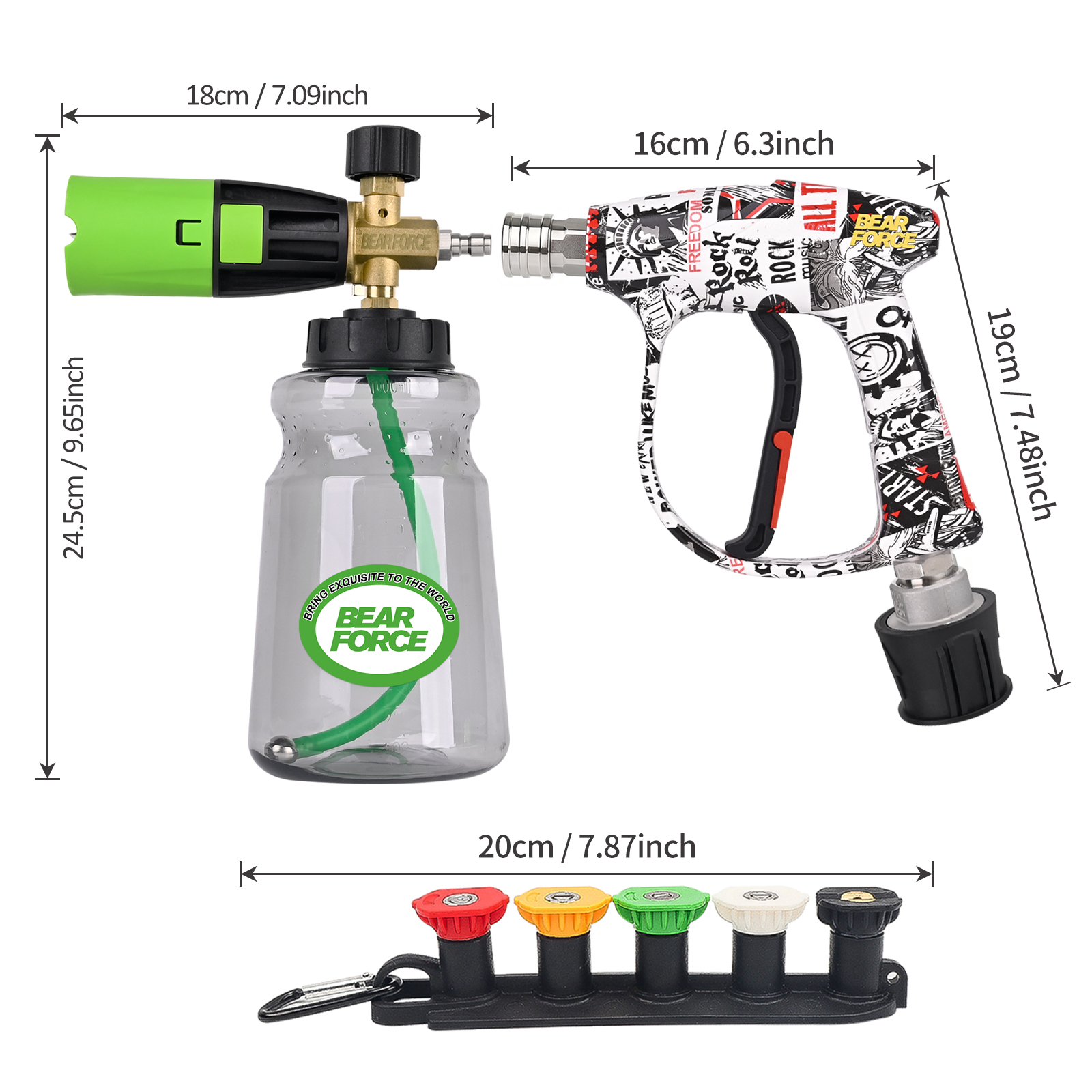 BEAR FORCE Pressure Washer Foa - Pressure Washer Foam Gun recension och pris